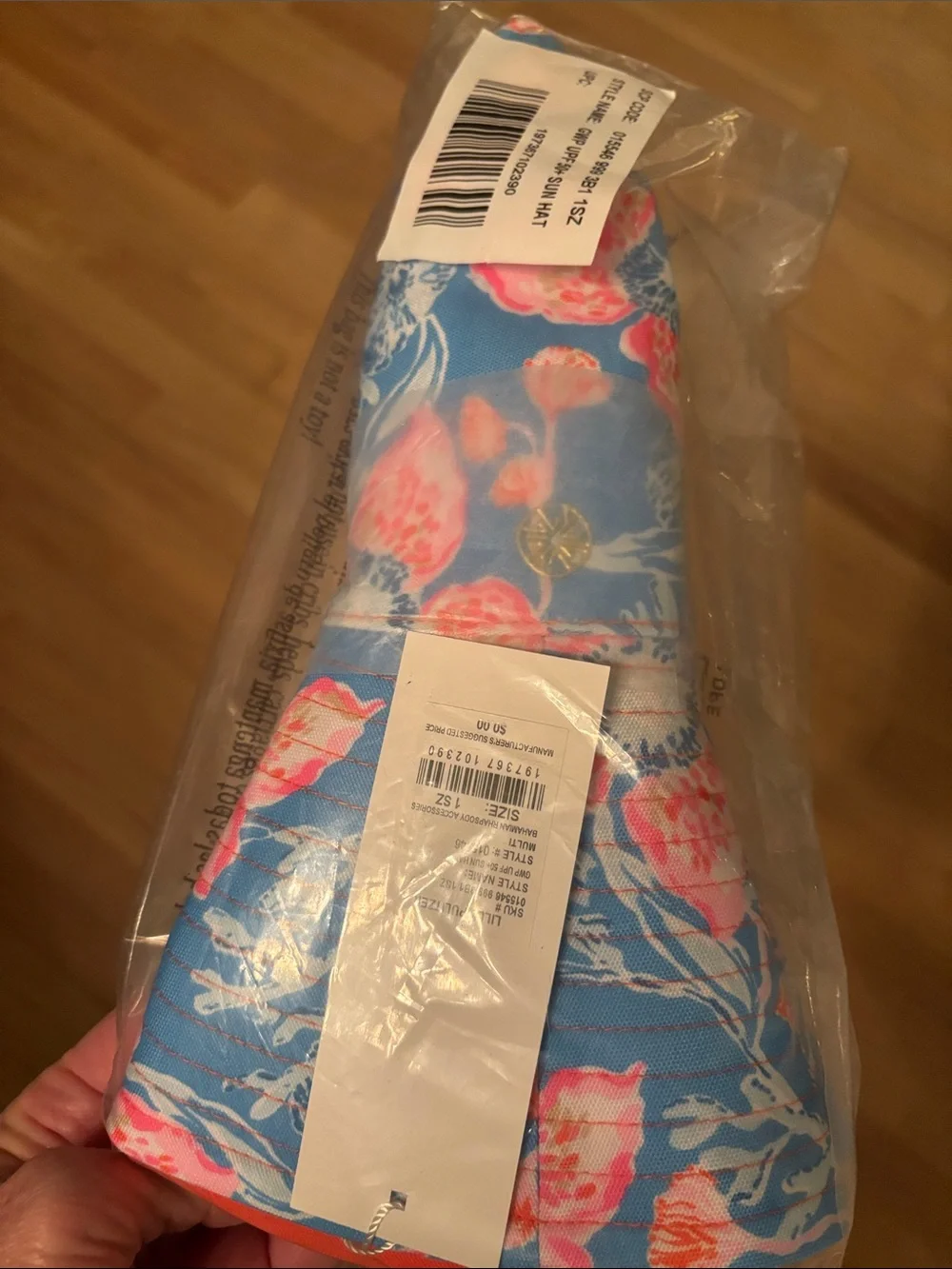 Lilly Pulitzer Sun Hat Bahamian Rhapsody Reversible